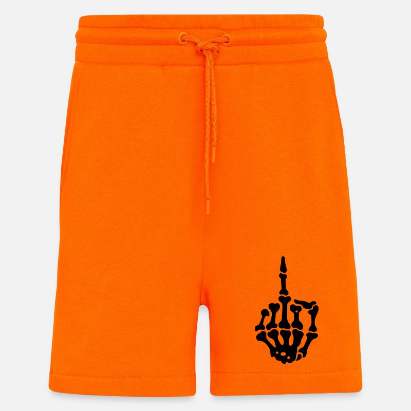 middlefinger - Short bio décontracté fabriqué en UE - SUNSET ORANGE