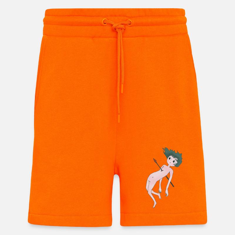 Flèche de Cupidon - Short bio décontracté fabriqué en UE - SUNSET ORANGE
