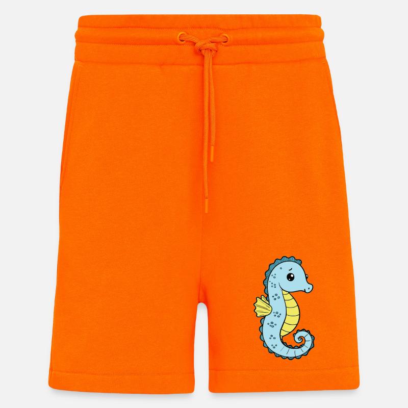 Seepferd Seepferdchen - Shorts - made by SPREAD - SUNSET ORANGE