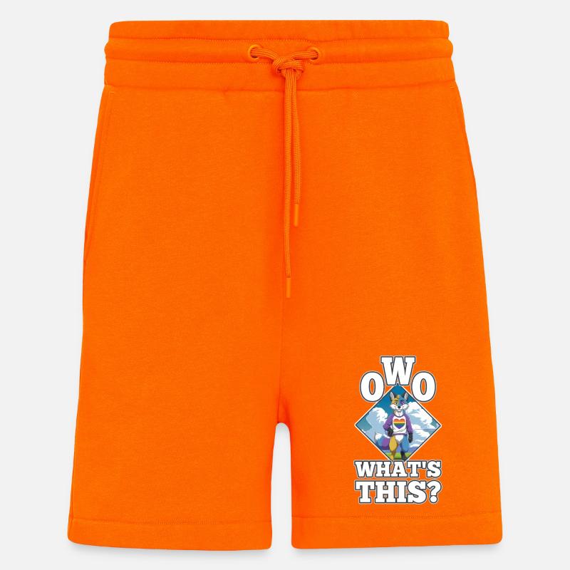 OwO Qu’est-ce que c’est ? - Short bio décontracté fabriqué en UE - SUNSET ORANGE