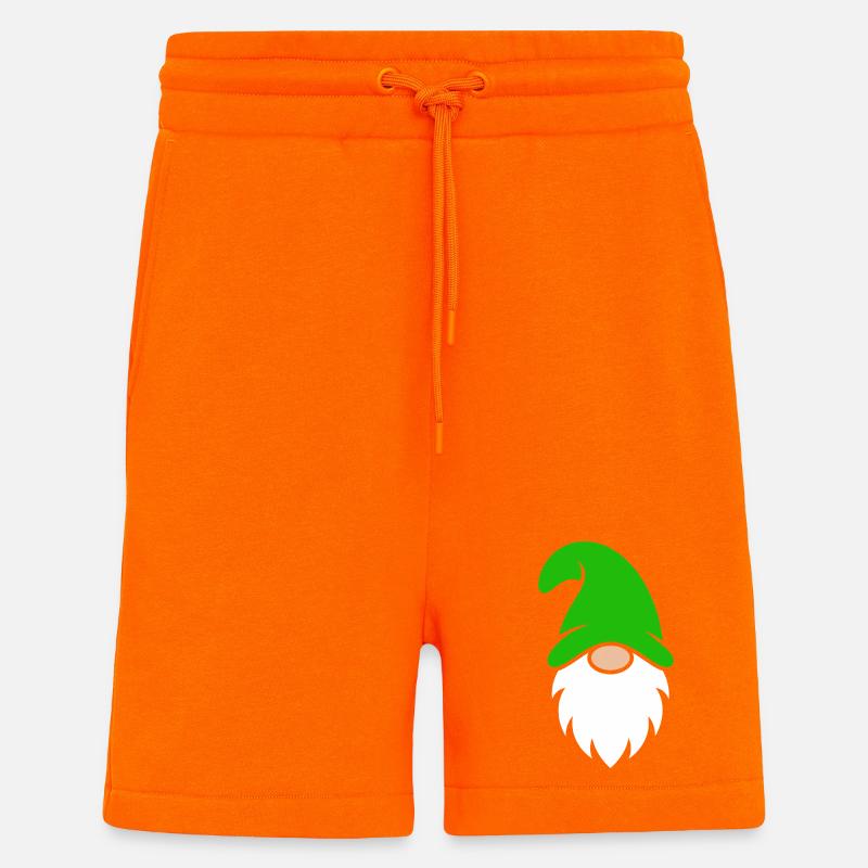 Gartenzwerg mit leuchtend grünem Hut - Shorts - made by SPREAD - SUNSET ORANGE