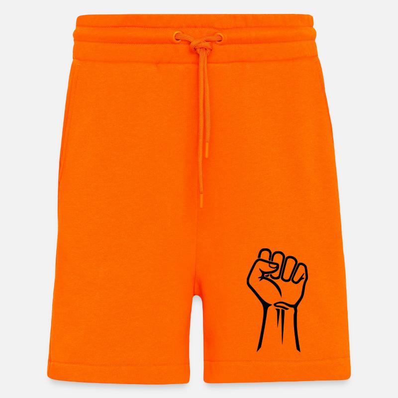 Faust Sketch Revolution Drawing - Shorts - made by SPREAD - SUNSET ORANGE