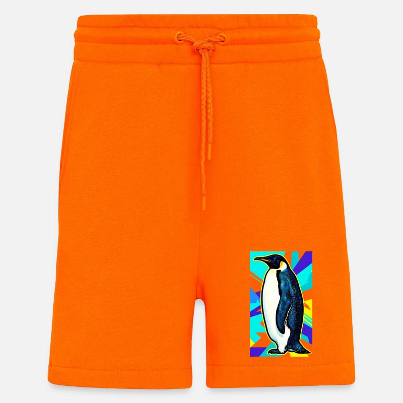 penguin - Shorts - made by SPREAD - SUNSET ORANGE