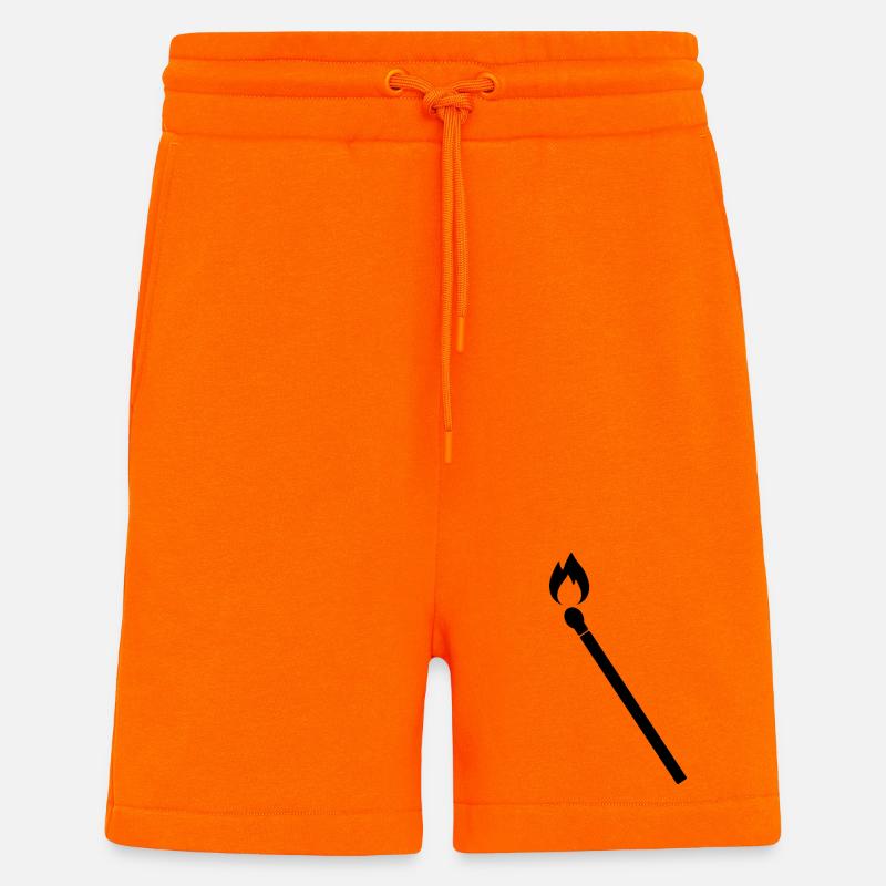 Allumette Brûlante - Short bio décontracté fabriqué en UE - SUNSET ORANGE