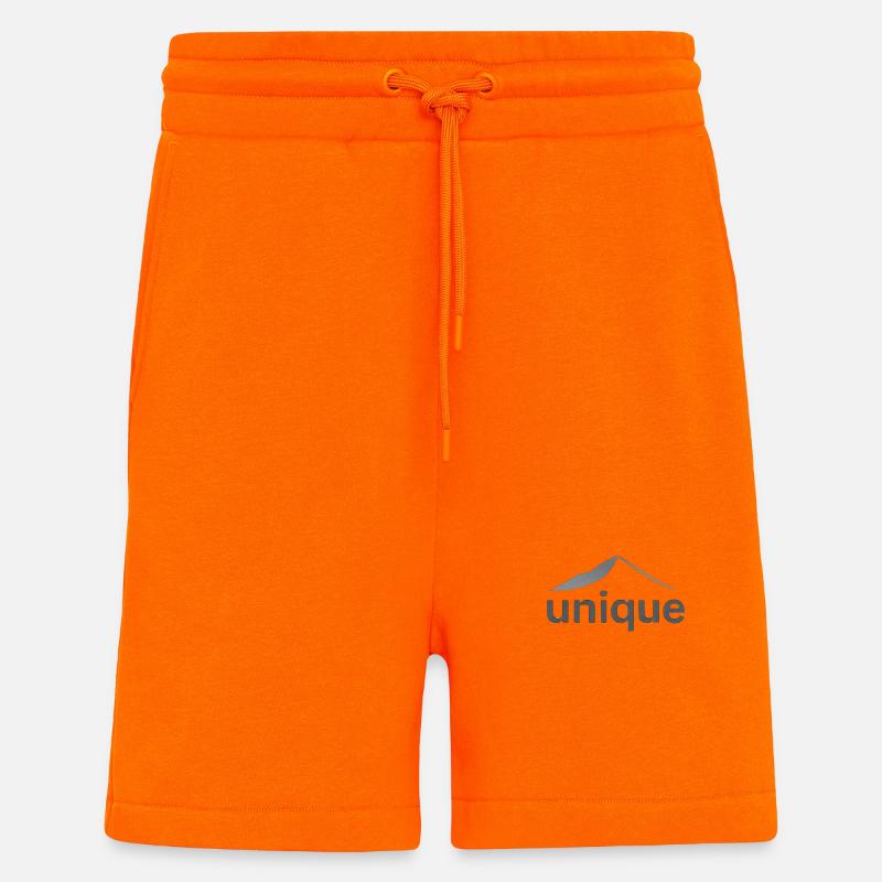 "Einzigartiges Bergdesign" - Shorts - made by SPREAD - SUNSET ORANGE