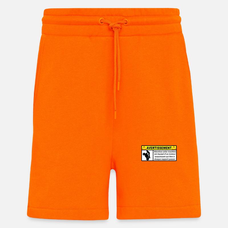 warning - Shorts - made by SPREAD - SUNSET ORANGE