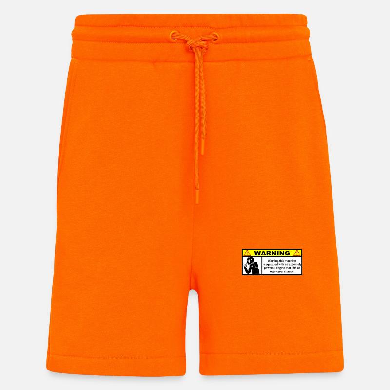 warning - Shorts - made by SPREAD - SUNSET ORANGE