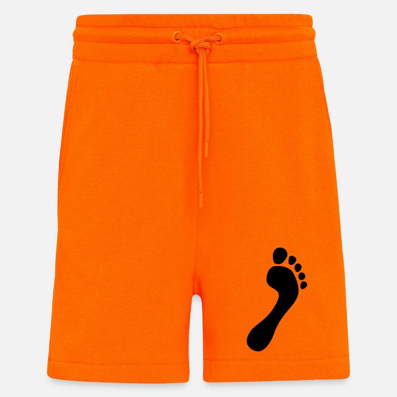 natural runners barfuss flaeche 2023 - Shorts - made by SPREAD - SUNSET ORANGE