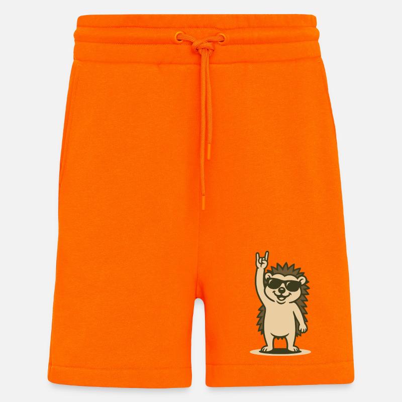 Rock’n’Roll Hérisson Bébé - Short bio décontracté fabriqué en UE - SUNSET ORANGE