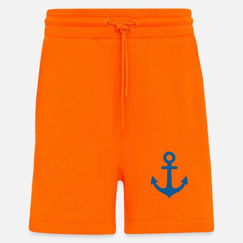 Conception d’ancrage - Short bio décontracté fabriqué en UE - SUNSET ORANGE