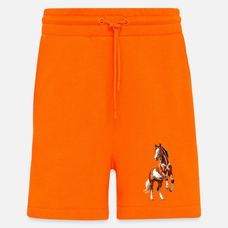 Hest - Organic relaxed shorts made in EU - SUNSET ORANGE