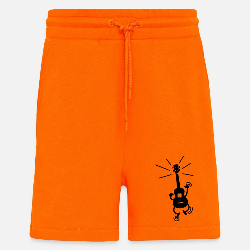 Dancing Ukulele - Shorts - made by SPREAD - SUNSET ORANGE