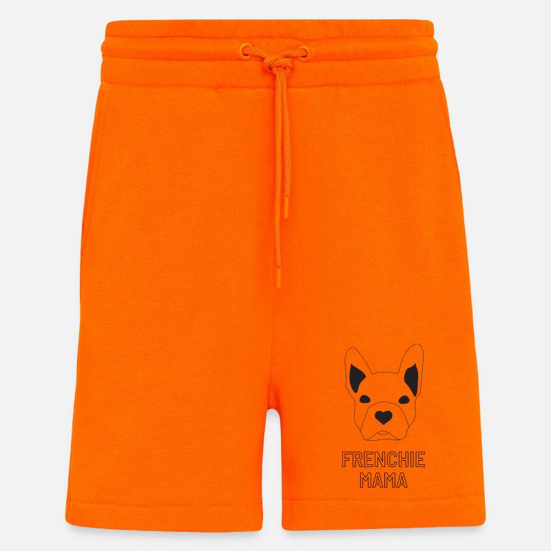 Frenchie Mama - Shorts - made by SPREAD - SUNSET ORANGE