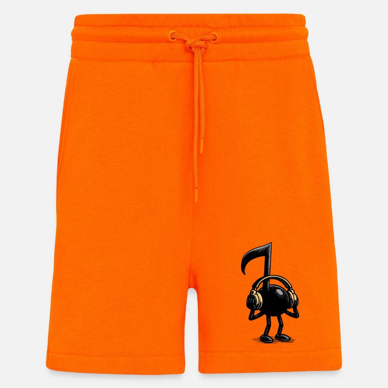 Musiknote - Shorts - made by SPREAD - SUNSET ORANGE