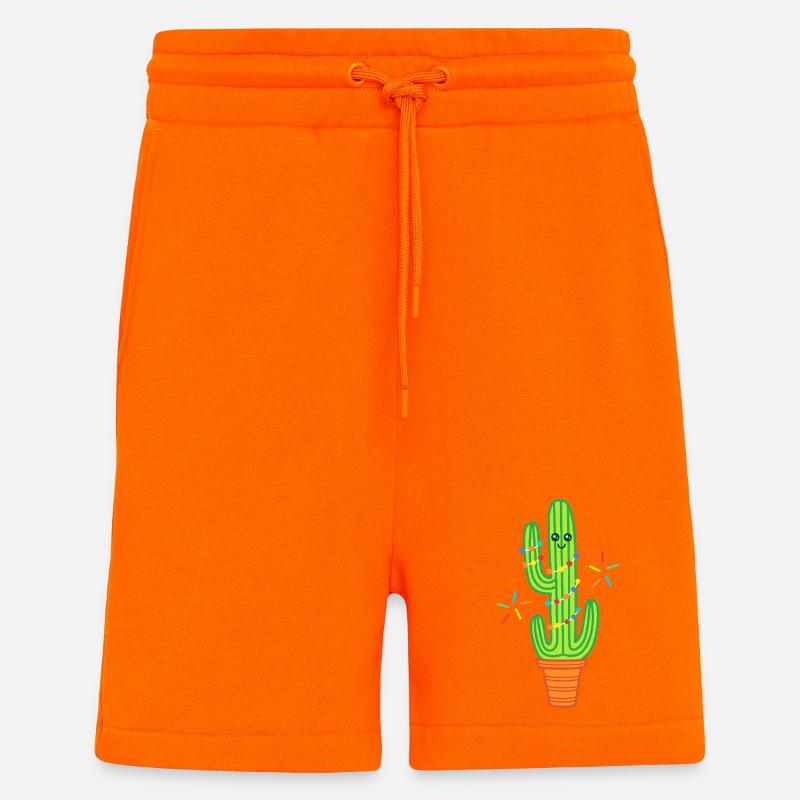 Süßer Comic Kaktus grün - Shorts - made by SPREAD - SUNSET ORANGE