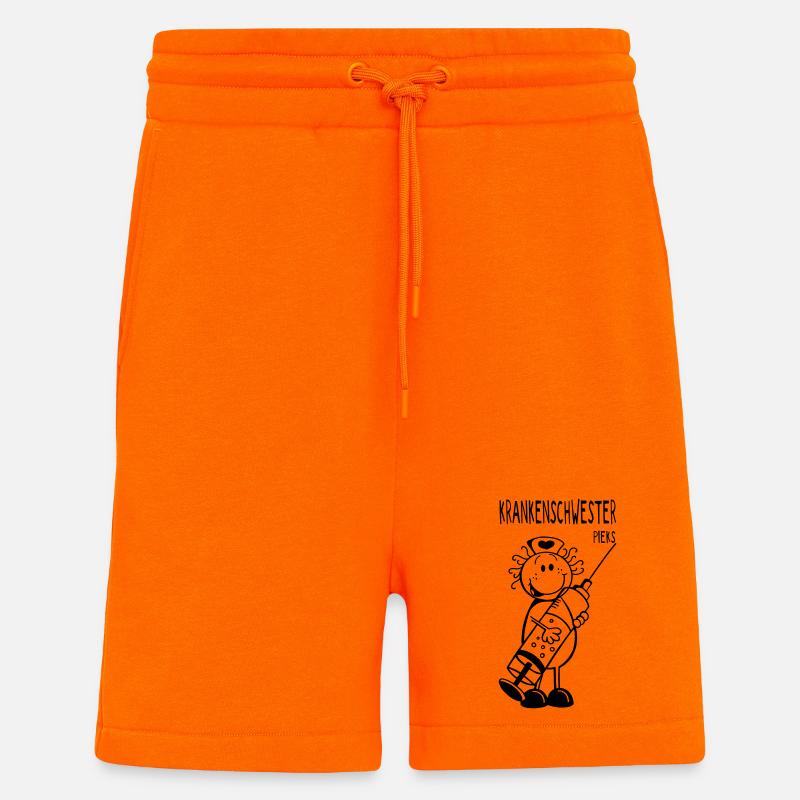 Krankenschwester mit Spritze - Geschenk - Shorts - made by SPREAD - SUNSET ORANGE