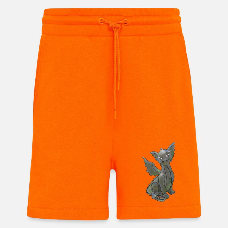 einfacher Drache - Shorts - made by SPREAD - SUNSET ORANGE