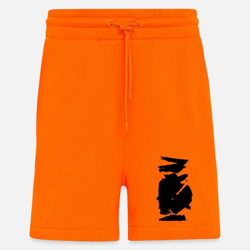 Farbwischer Klecks - Shorts - made by SPREAD - SUNSET ORANGE