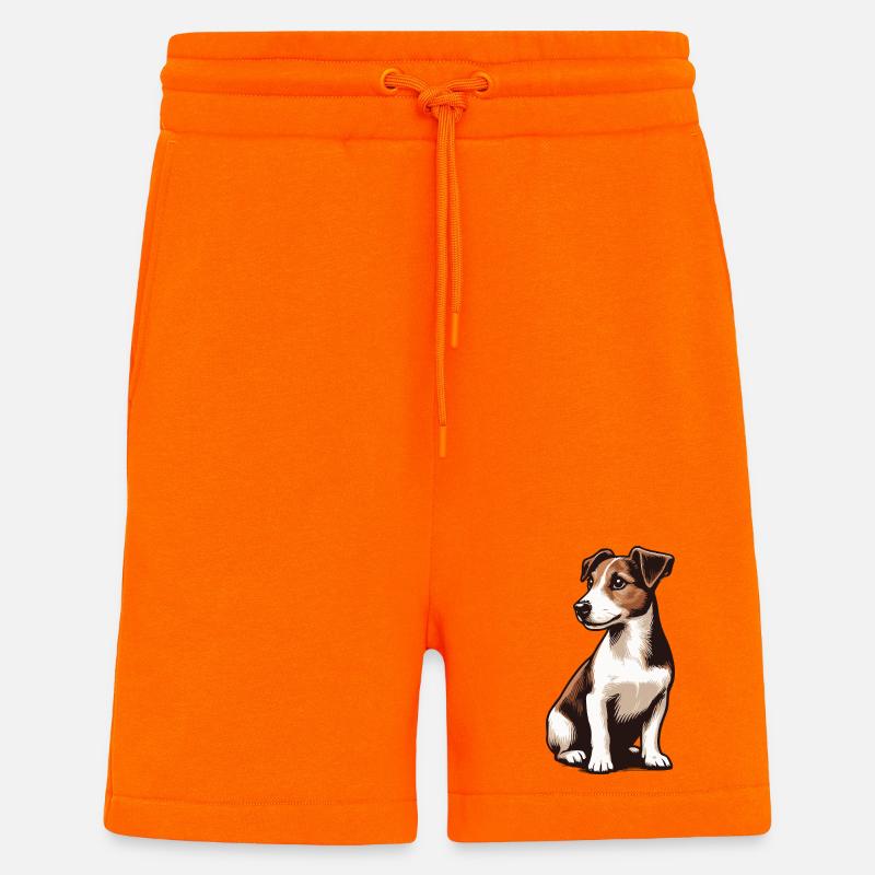Jack Russell Terrier - Short bio décontracté fabriqué en UE - SUNSET ORANGE