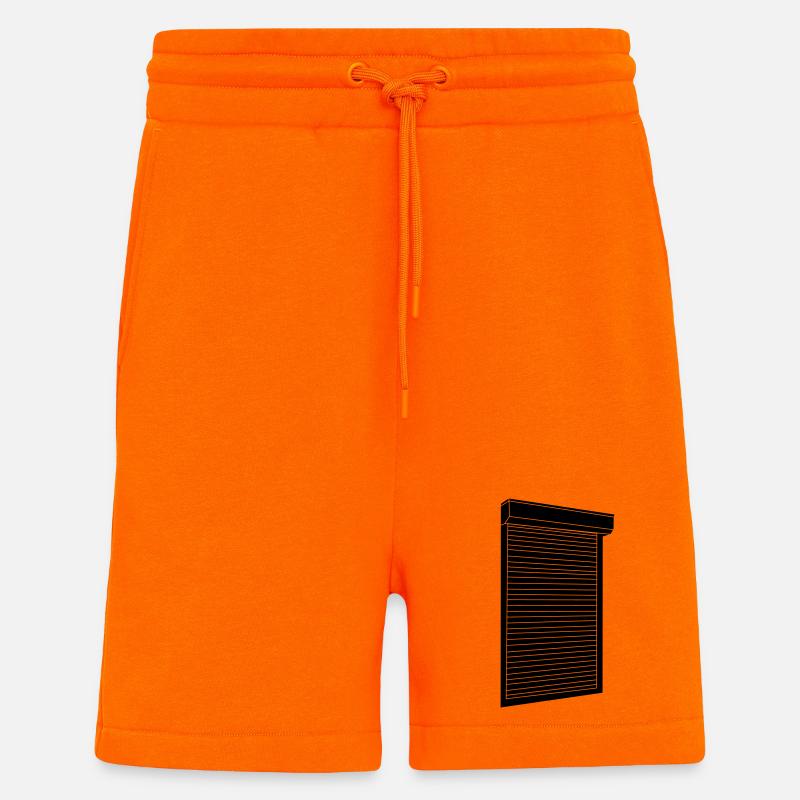 Volets roulants - Short bio décontracté fabriqué en UE - SUNSET ORANGE