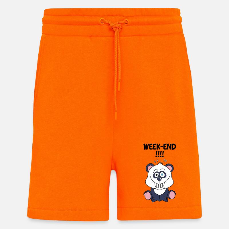 Panda-Wochenende - Shorts - made by SPREAD - SUNSET ORANGE