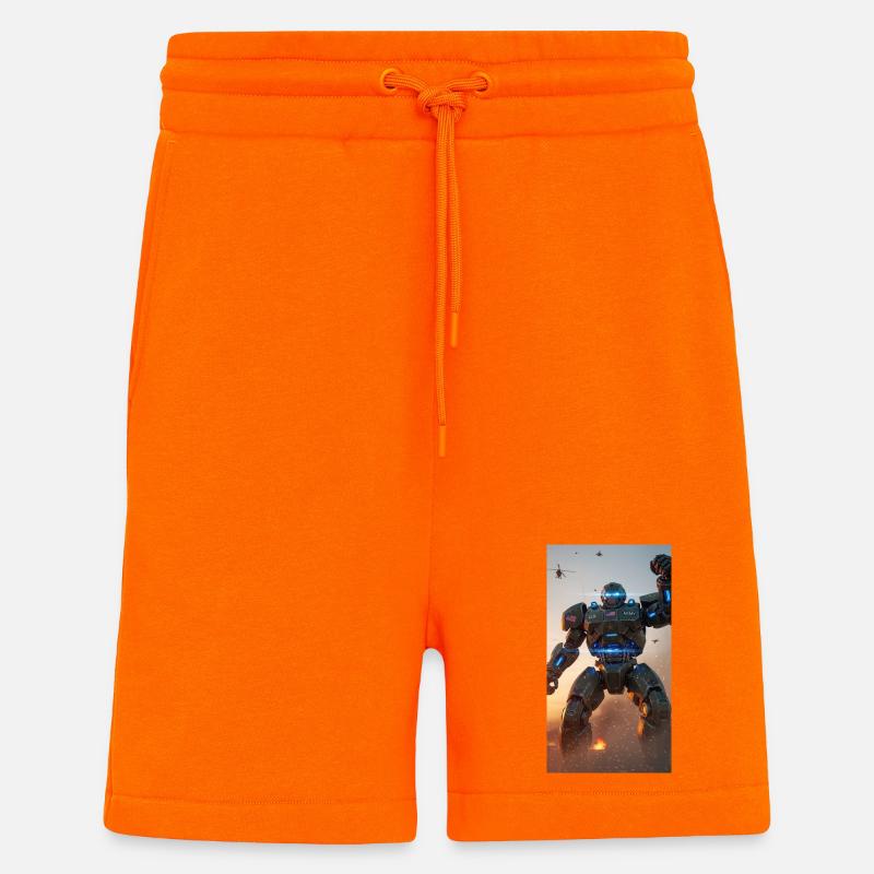 Eiserner Wächter-Mech - Shorts - made by SPREAD - SUNSET ORANGE