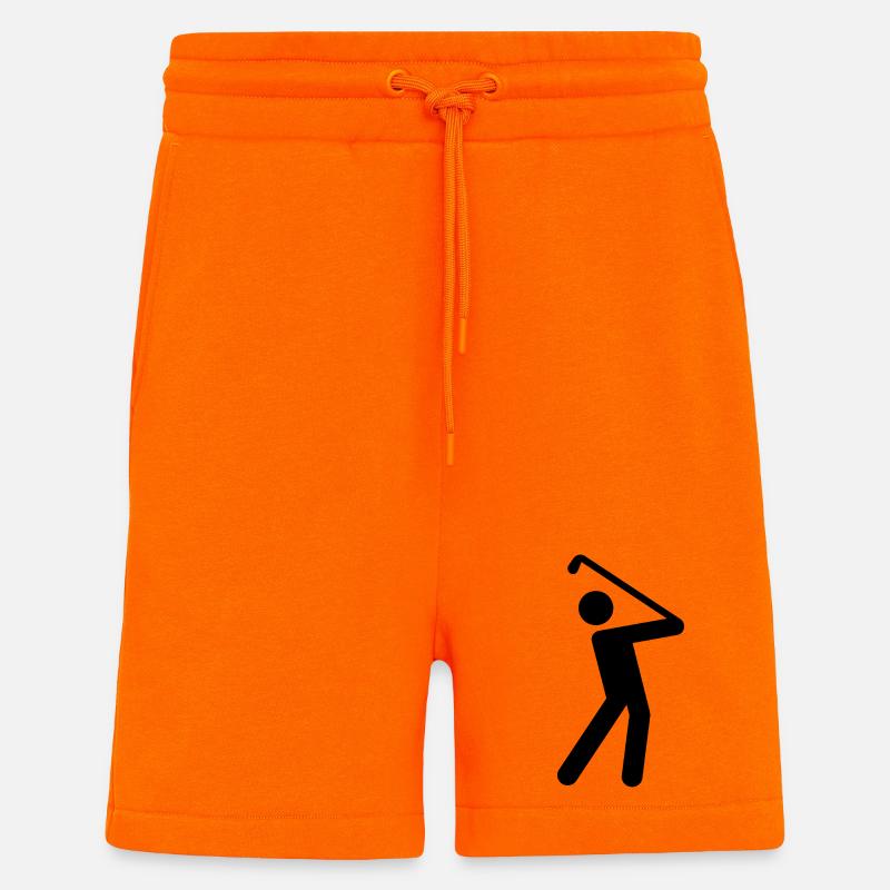 golfe - Short bio décontracté fabriqué en UE - SUNSET ORANGE