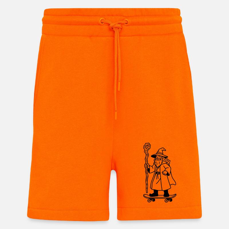 Zauberer auf Skateboard - Shorts - made by SPREAD - SUNSET ORANGE
