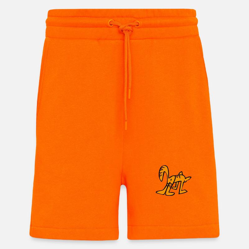 getigerte Katze,Cat,Comic - Shorts - made by SPREAD - SUNSET ORANGE