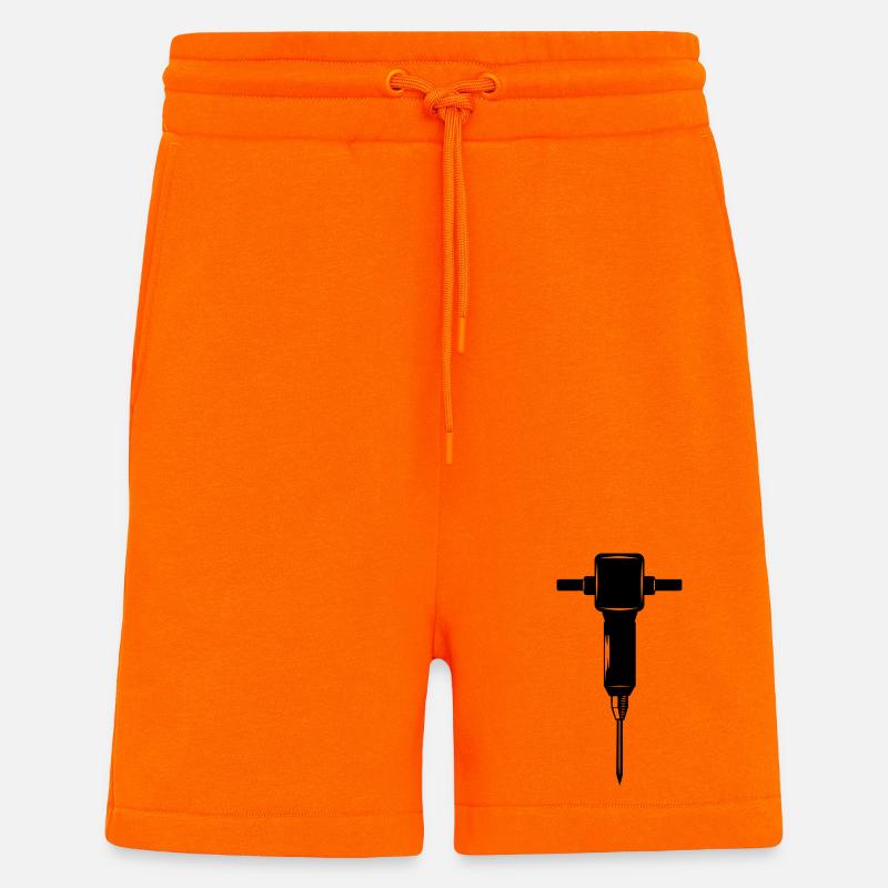 Krikhamer oder Presslufthammer - Shorts - made by SPREAD - SUNSET ORANGE