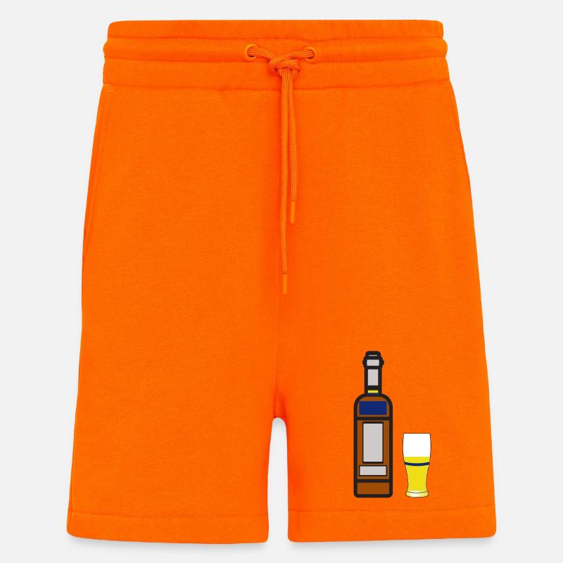 Original party aperitif gift - Shorts - made by SPREAD - SUNSET ORANGE