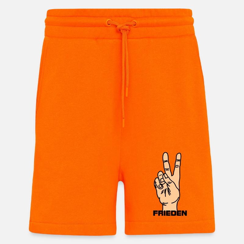 Handgeste deutsch Hautton - Shorts - made by SPREAD - SUNSET ORANGE