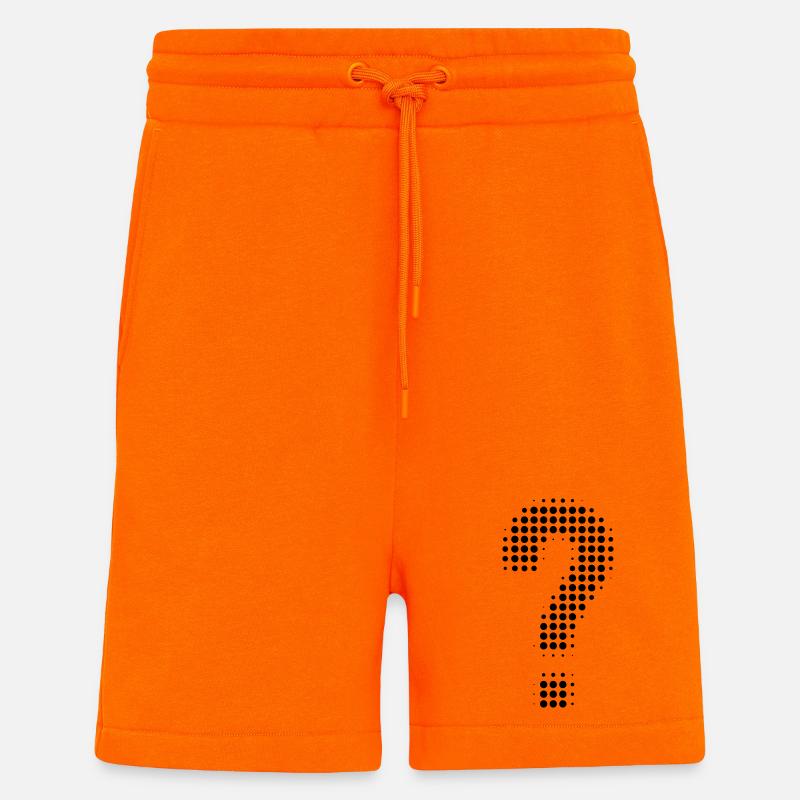 Fragezeichen Pixeloptik - Shorts - made by SPREAD - SUNSET ORANGE