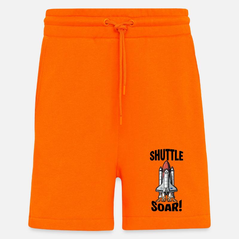 Space Shuttle Soar Takeoff - Shorts - made by SPREAD - SUNSET ORANGE