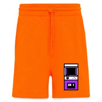 Joueur nostalgique d’arcade automate - Short bio décontracté fabriqué en UE - SUNSET ORANGE - Devant