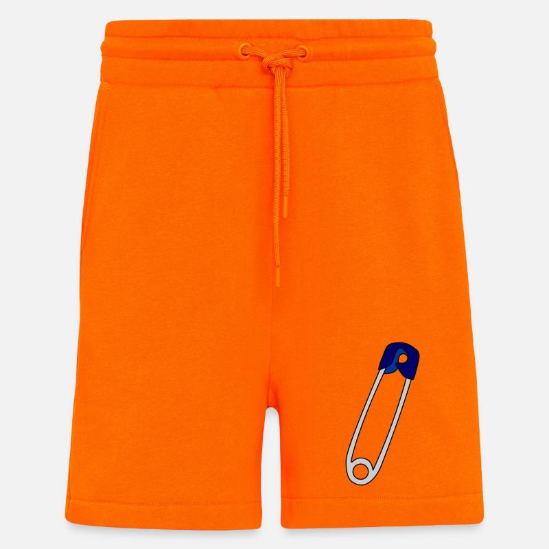 Épingle de sûreté - Short bio décontracté fabriqué en UE - SUNSET ORANGE