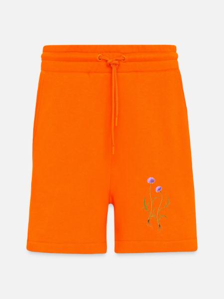 Meadow Flower Nature Illustration - Shorts - made by SPREAD - SUNSET ORANGE