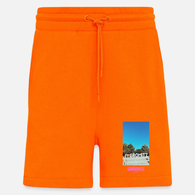 Grömitz _ Ostsee - Shorts - made by SPREAD - SUNSET ORANGE