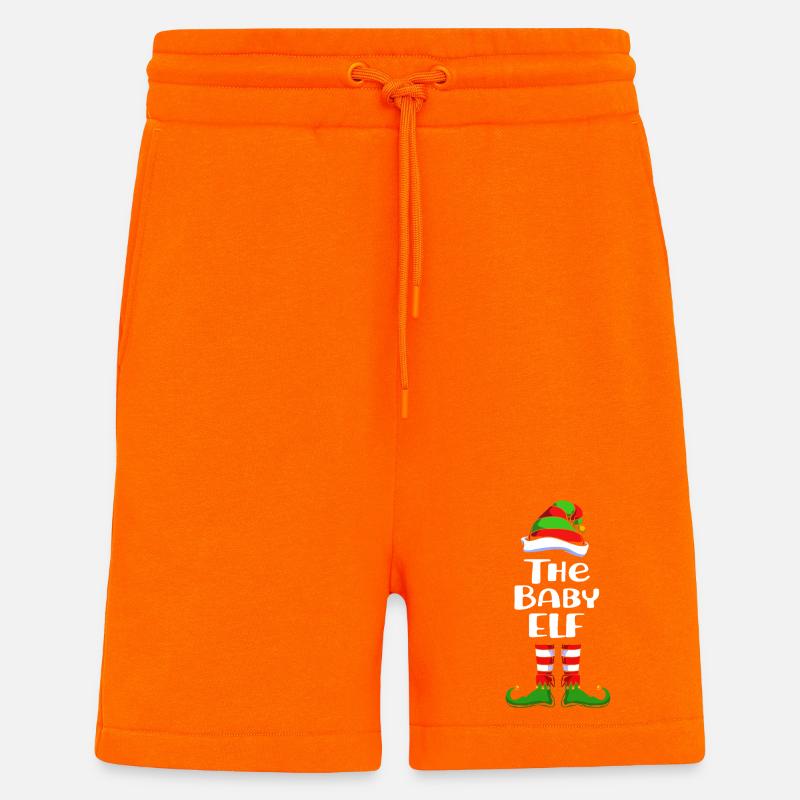 Baby Nachwuchs Elfe Elf Weihnachtsgeschenk - Shorts - made by SPREAD - SUNSET ORANGE