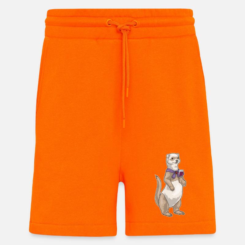 Frettchen Rotwein - Shorts - made by SPREAD - SUNSET ORANGE