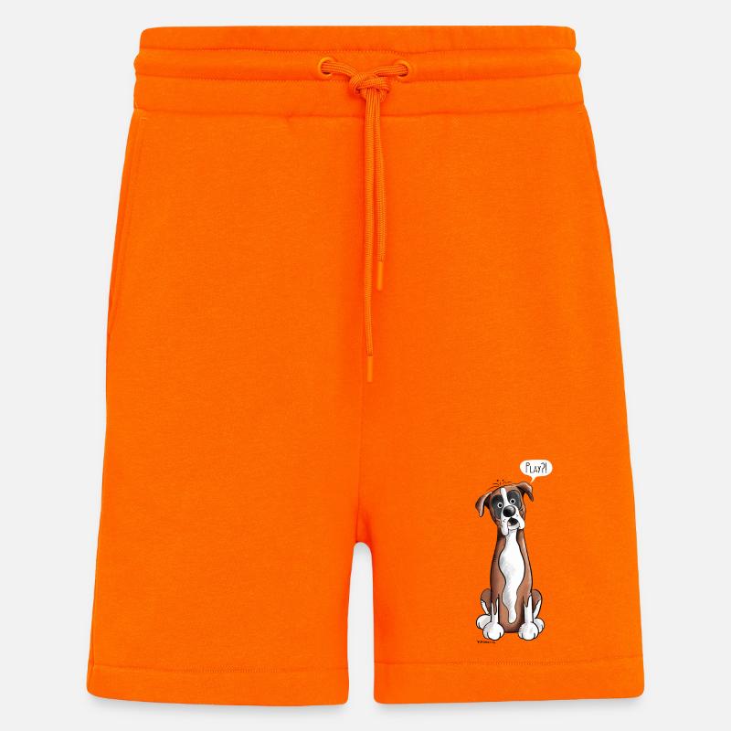 Deutscher Boxer Play - Shorts - made by SPREAD - SUNSET ORANGE