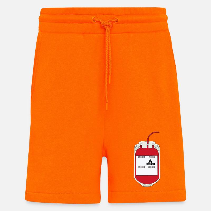 Ein positiver Blutbeutel - Shorts - made by SPREAD - SUNSET ORANGE