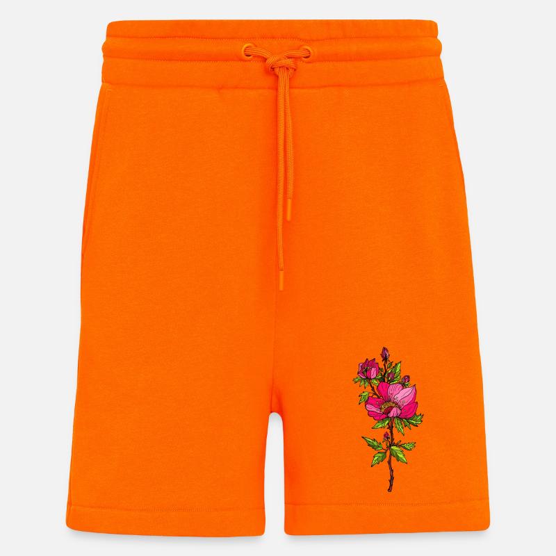 Flower - Shorts - made by SPREAD - SUNSET ORANGE