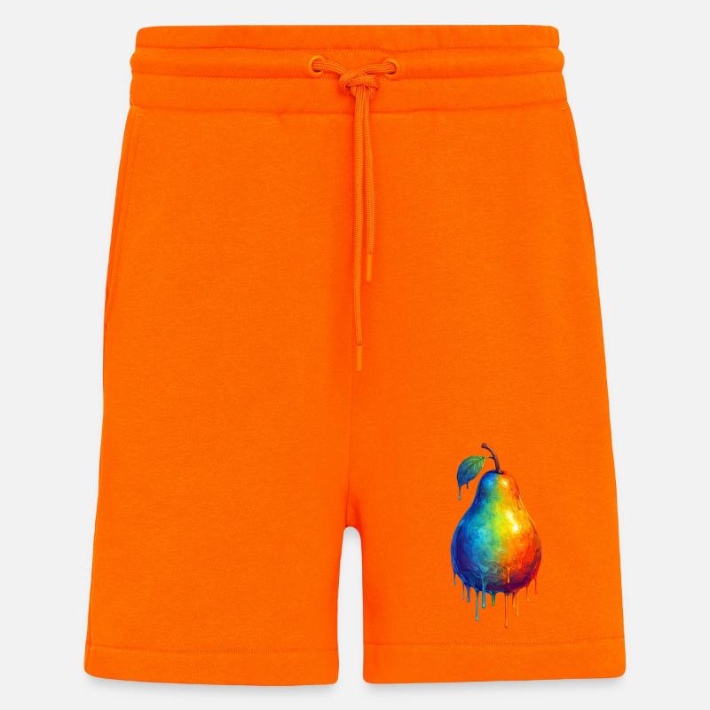 Birne mit buntem Farbverlauf - Shorts - made by SPREAD - SUNSET ORANGE