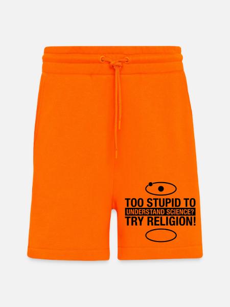 science-religion - Shorts - made by SPREAD - SUNSET ORANGE