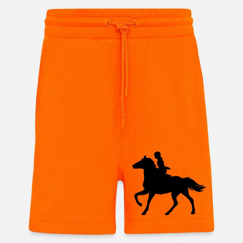 Mädchen mit Pferd - Shorts - made by SPREAD - SUNSET ORANGE
