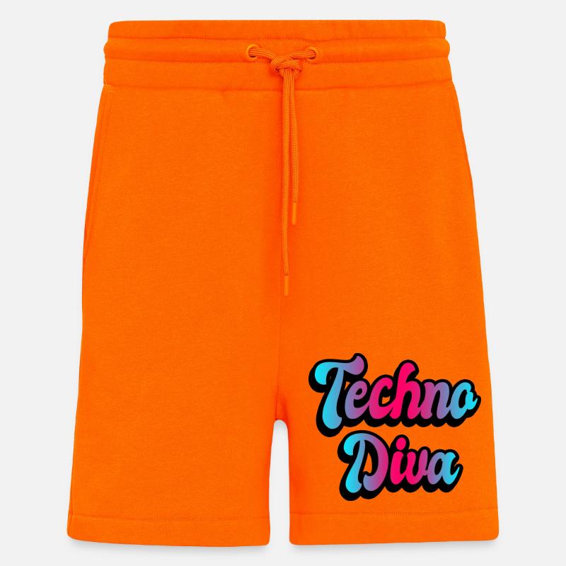 Techno Diva - Shorts - made by SPREAD - SUNSET ORANGE