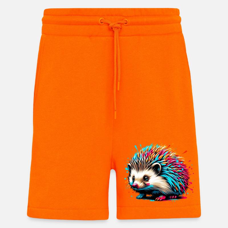 Hérisson - Short bio décontracté fabriqué en UE - SUNSET ORANGE