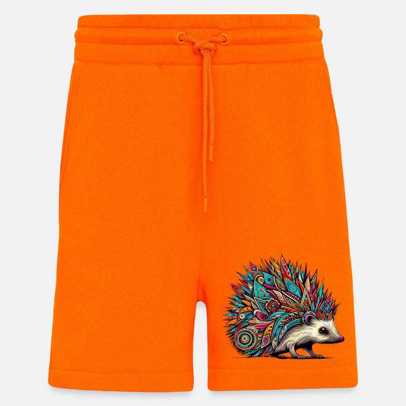 Hérisson - Short bio décontracté fabriqué en UE - SUNSET ORANGE
