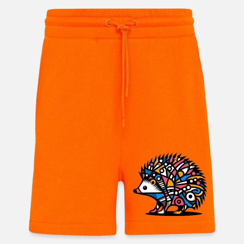 Hérisson - Short bio décontracté fabriqué en UE - SUNSET ORANGE
